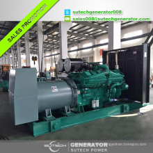 Powered by Cummins engine KTA38-G2B, open or super silent diesel generator 850 kva price